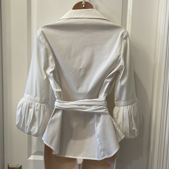 Etcetera White Cotten Blouse - Picture 5 of 6